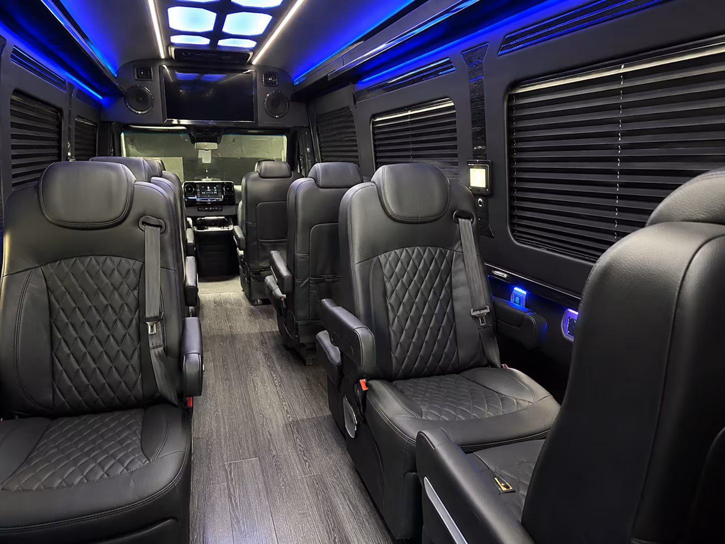austin 12 passenger sprinter van inside