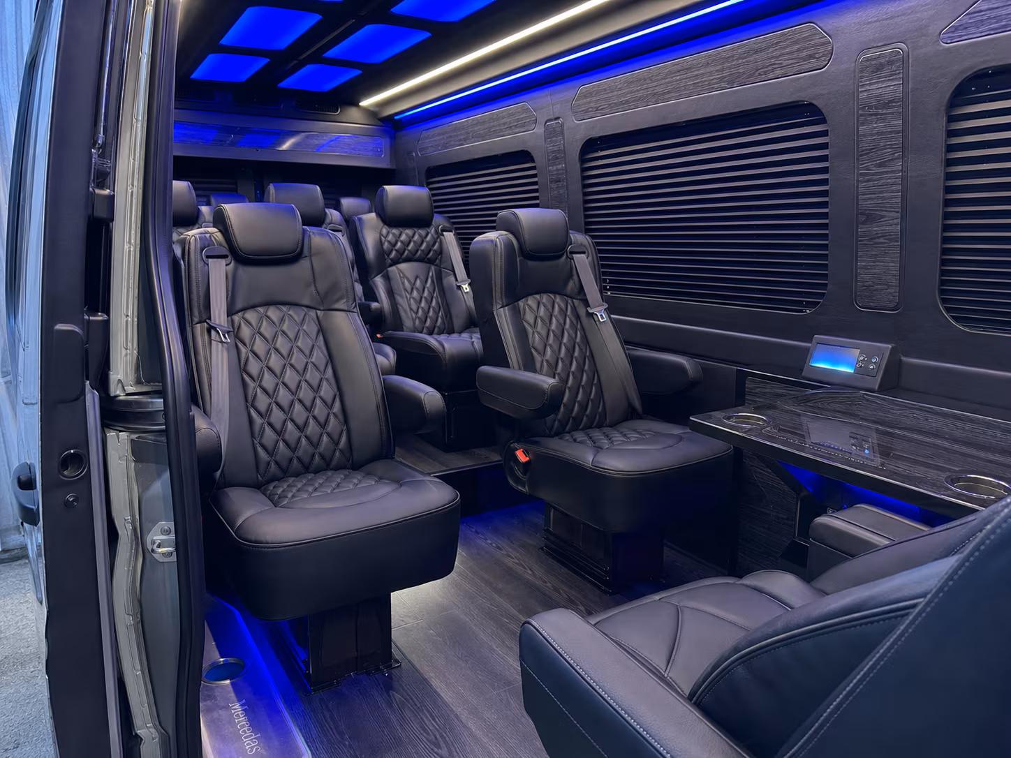 austin 8 passenger sprinter van inside