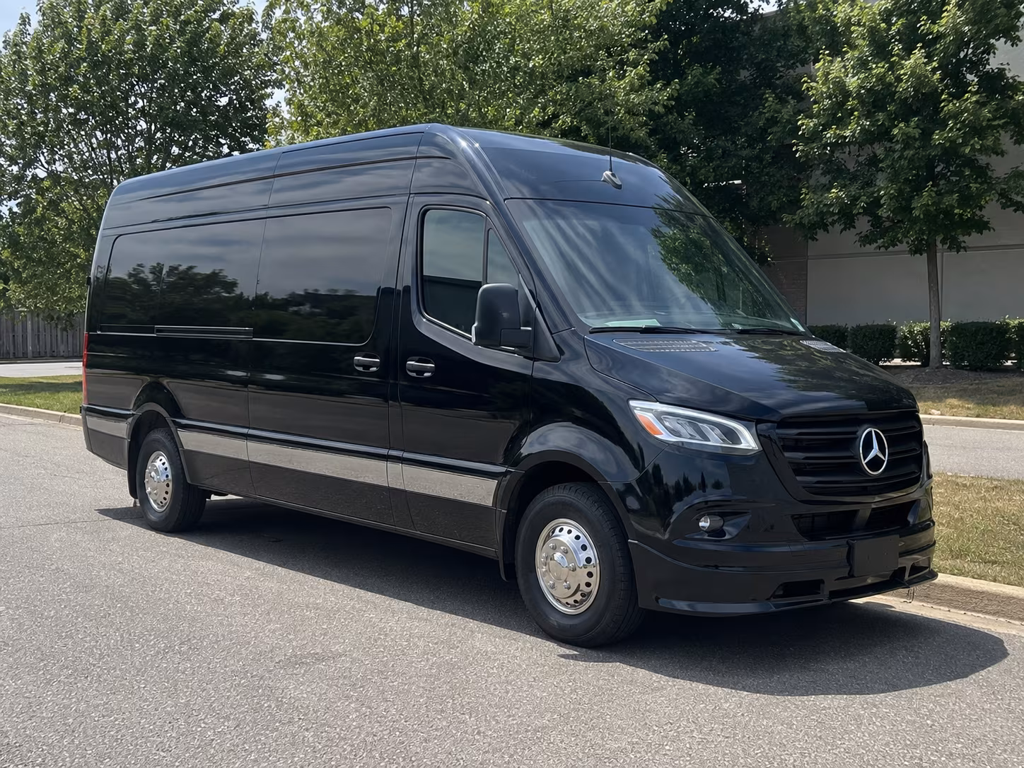 ceremony to reception sprinter van transfers and multi venue wedding day transportation in austin